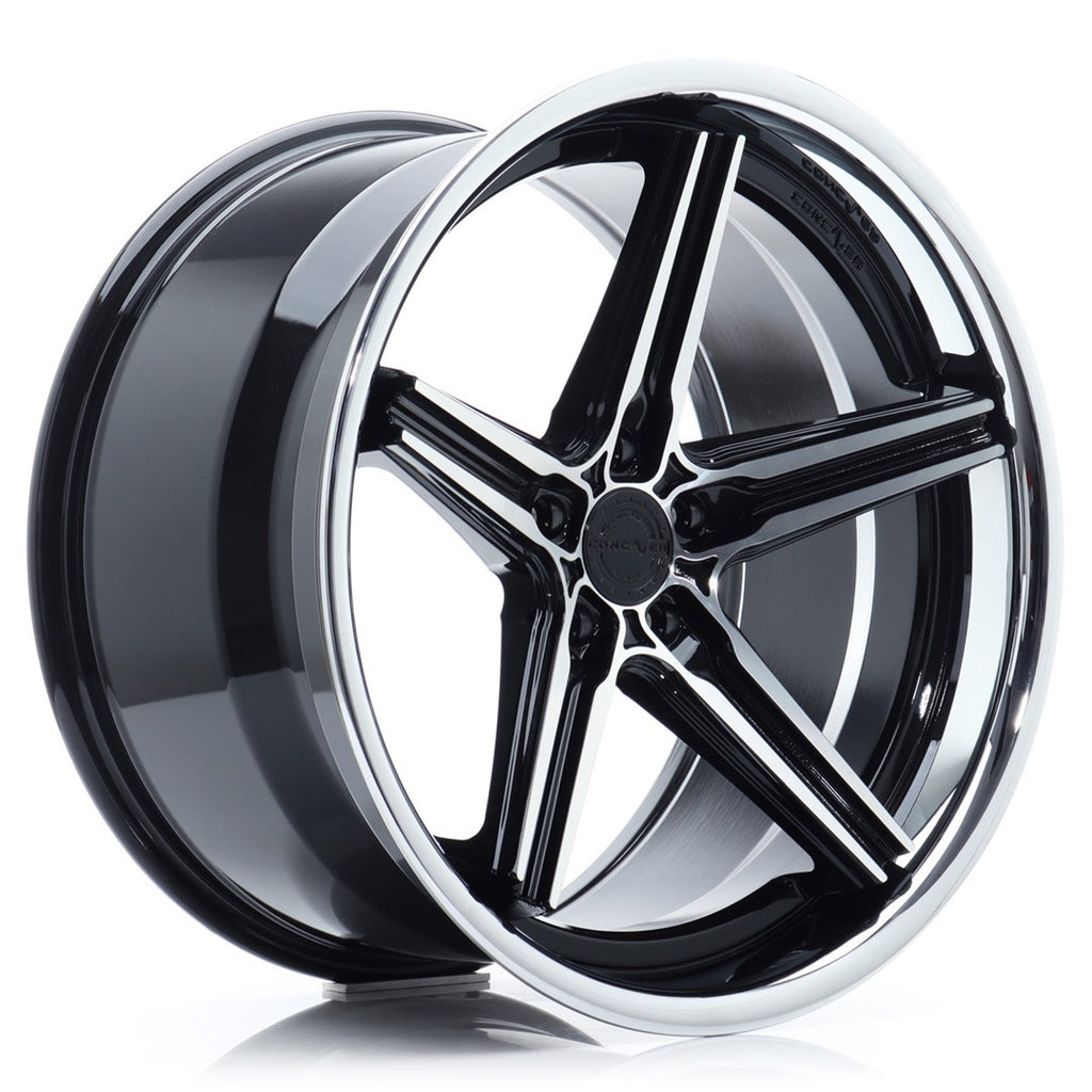 Cerchio in Lega CONCAVER CVR9 20x9.5 ET35 5x112 Black Diamond Cut