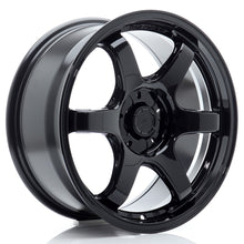 Load image into Gallery viewer, Cerchio in Lega JAPAN RACING SL03 17x8 ET20-42 5H con foratura su misura Gloss Black