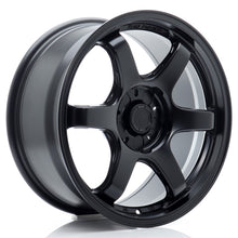 Load image into Gallery viewer, Cerchio in Lega JAPAN RACING SL03 17x9 ET32-50 5H con foratura su misura Matt Black