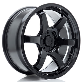 Cerchio in Lega JAPAN RACING SL03 18x8,5 ET20-42 5H con foratura su misura Gloss Black