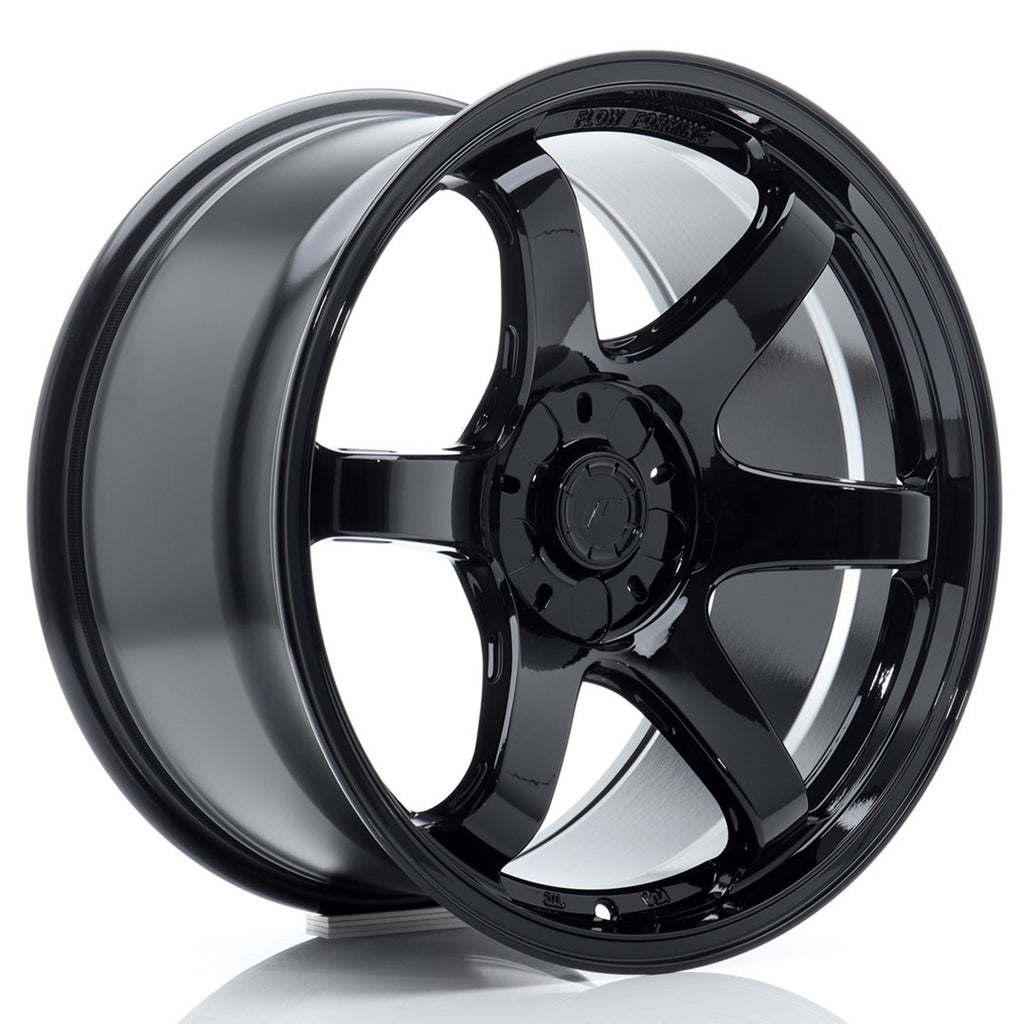 Cerchio in Lega JAPAN RACING SL03 18x10,5 ET15-40 5H con foratura su misura Gloss Black