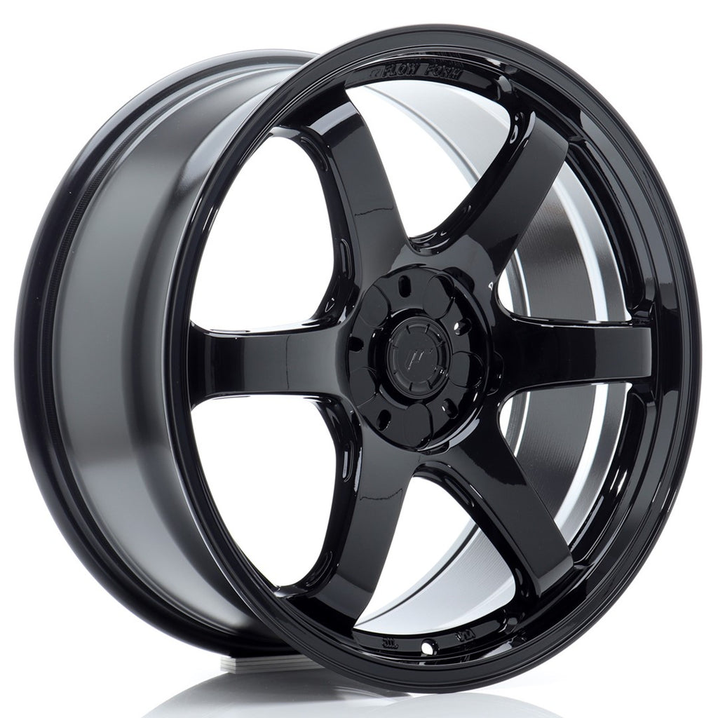 Cerchio in Lega JAPAN RACING SL03 19x9 ET20-45 5H con foratura su misura Gloss Black