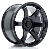 Cerchio in Lega JAPAN RACING SL03 19x9.5 ET20-35 5H con foratura su misura Gloss Black