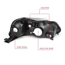Carica l'immagine nel visualizzatore di Gallery, Fari Anteriori JDM Style SK-Import Neri Honda Civic EK EJ Facelift Phase 2 - foto 3