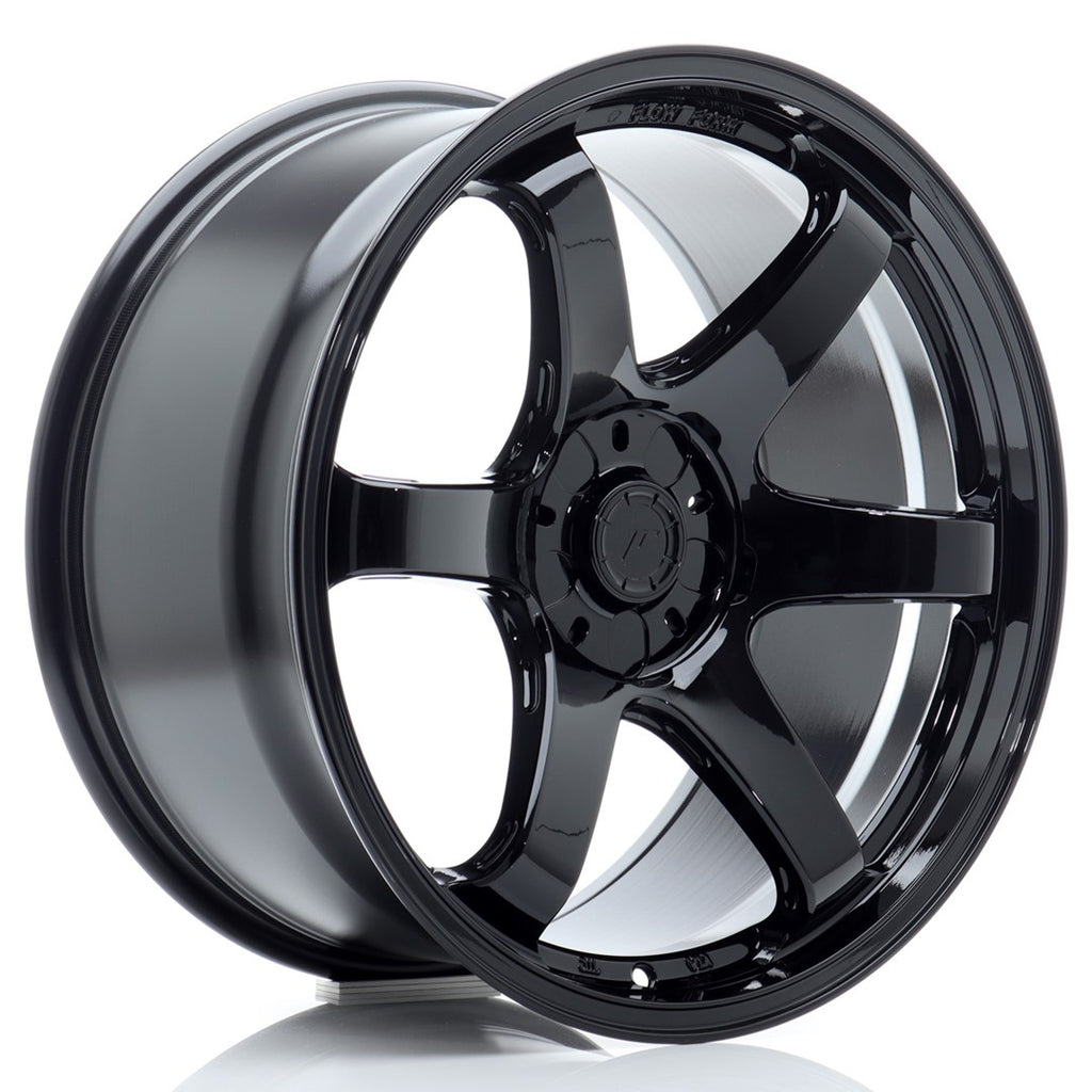 Cerchio in Lega JAPAN RACING SL03 19x10,5 ET15-45 5H con foratura su misura Gloss Black