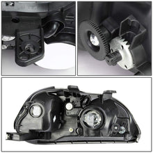 Carica l'immagine nel visualizzatore di Gallery, Fari Anteriori JDM Style SK-Import Neri Frecce Ambrate Honda Civic EK EJ Pre Facelift Phase 1 - foto 3