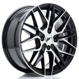 Cerchio in Lega JAPAN RACING JR28 16x7 ET40 4x100 Gloss Black Machined Face