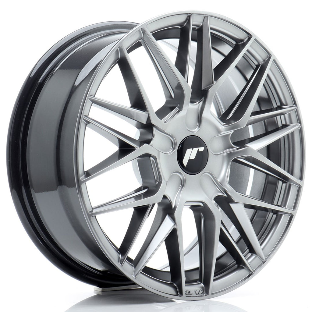 Cerchio in Lega JAPAN RACING JR28 16x7 ET20-40 con foratura su misura Hyper Black