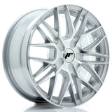 Cerchio in Lega JAPAN RACING JR28 16x7 ET20-40 con foratura su misura Silver Machined Face