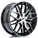 Cerchio in Lega JAPAN RACING JR28 16x7 ET20-40 con foratura su misura Gloss Black Machined Face