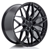 Cerchio in Lega JAPAN RACING JR46 19x8,5 ET20-45 5H con foratura su misura Black Machined w/Tinted Face