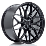 Cerchio in Lega JAPAN RACING JR46 19x9 ET20-40 5H con foratura su misura Black Machined w/Tinted Face