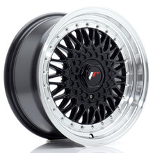 Load image into Gallery viewer, Cerchio in Lega JAPAN RACING JR9 16x7,5 ET25 con foratura su misura Gloss Black w/ Machined Lip