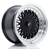 Cerchio in Lega JAPAN RACING JR9 16x9 ET20 con foratura su misura Gloss Black w/Machined Lip