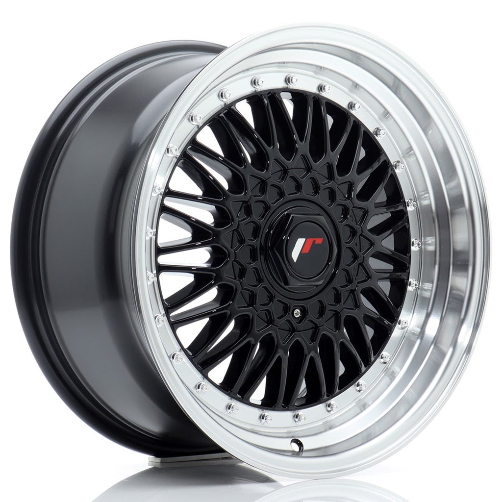 Cerchio in Lega JAPAN RACING JR9 17x8.5 ET20 4x100/108 Gloss Black w/Machined Lip