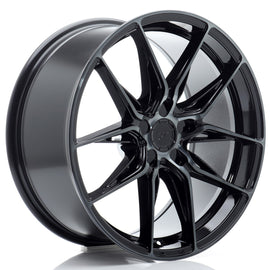 Cerchio in Lega JAPAN RACING JR44 18x8 ET20-42 5H con foratura su misura Black Machined w/ Tinted Face