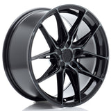 Cerchio in Lega JAPAN RACING JR44 18x8.5 ET20-48 5H con foratura su misura Black Machined w/ Tinted Face