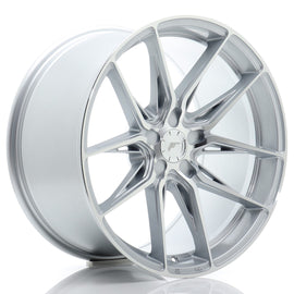 Cerchio in Lega JAPAN RACING JR44 19x9,5 ET20-40 5H con foratura su misura Silver w/ Machined Face