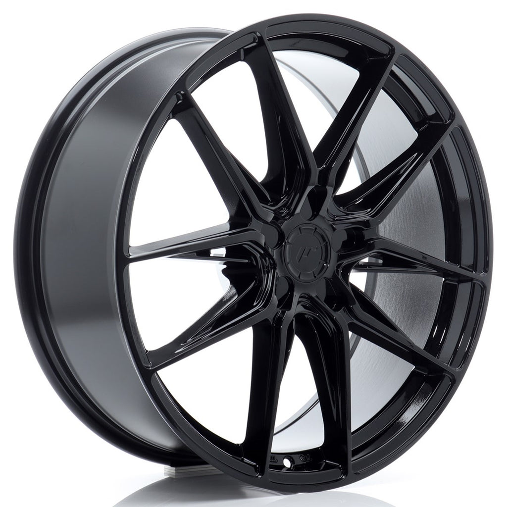 Cerchio in Lega JAPAN RACING JR44 20x9.5 ET20-57 5H con foratura su misura Gloss Black