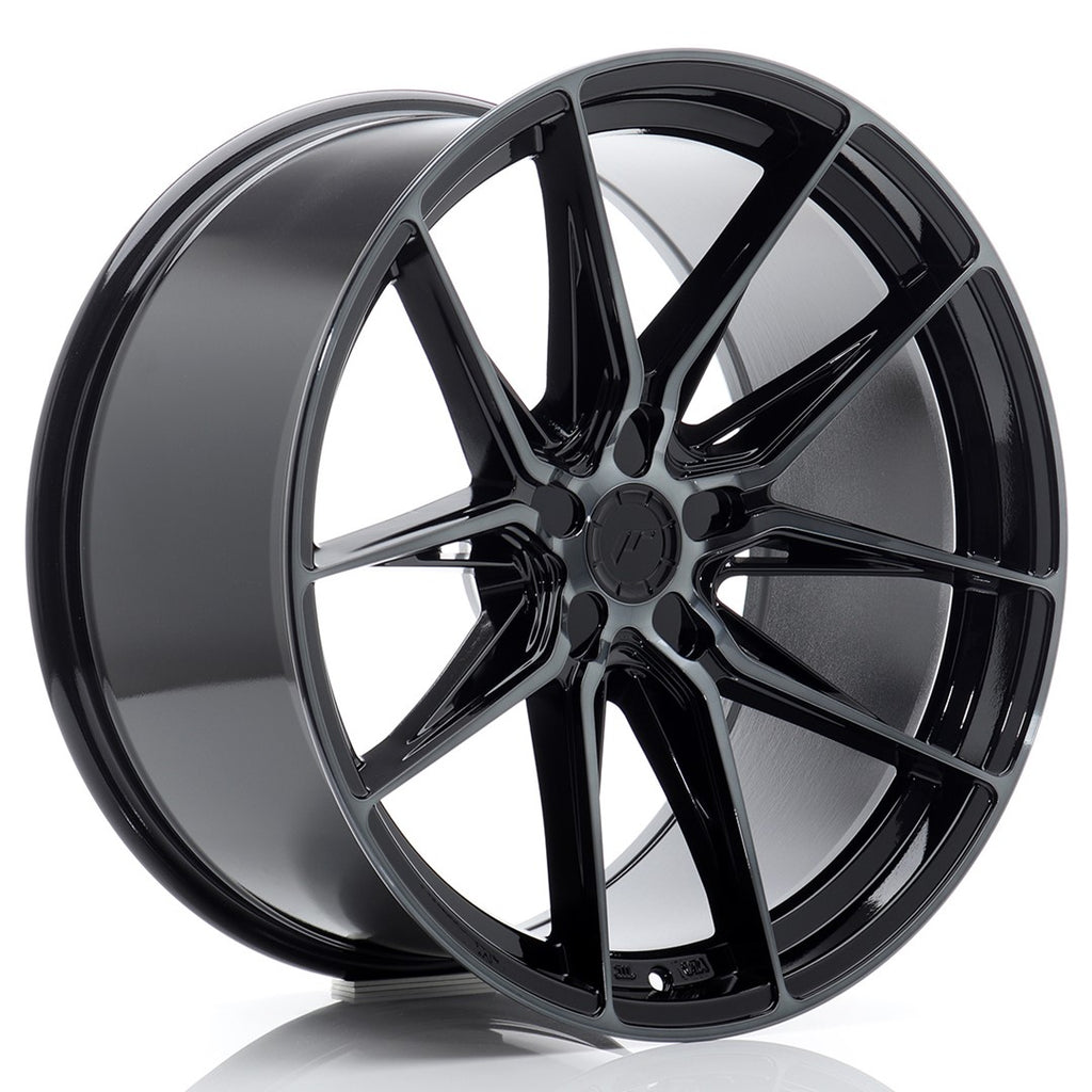 Cerchio in Lega JAPAN RACING JR44 20x10,5 ET15-42 5H con foratura su misura Black Machined w/ Tinted Face