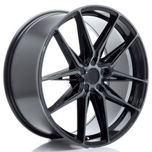 Load image into Gallery viewer, Cerchio in Lega JAPAN RACING JR44 21x9,5 ET20-45 5H con foratura su misura Black Machined w/ Tinted Face