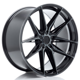 Cerchio in Lega JAPAN RACING JR44 21x11 ET11-46 5H con foratura su misura Black Machined w/ Tinted Face