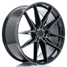 Load image into Gallery viewer, Cerchio in Lega JAPAN RACING JR44 22x10 ET20-46 5H con foratura su misura Black Machined w/ Tinted Face