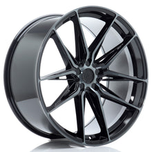 Load image into Gallery viewer, Cerchio in Lega JAPAN RACING JR44 22x10,5 ET10-40 5H con foratura su misura Black Machined w/ Tinted Face