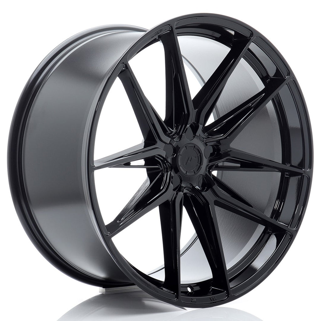 Cerchio in Lega JAPAN RACING JR44 22x11 ET15-45 5H con foratura su misura Glossy Black