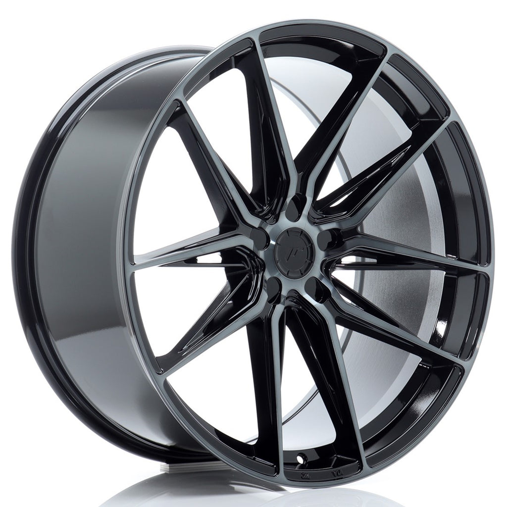 Cerchio in Lega JAPAN RACING JR44 22x11 ET15-45 5H con foratura su misura Black Machined w/ Tinted Face