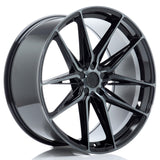 Cerchio in Lega JAPAN RACING JR44 22x11 ET15-45 5H con foratura su misura Black Machined w/ Tinted Face