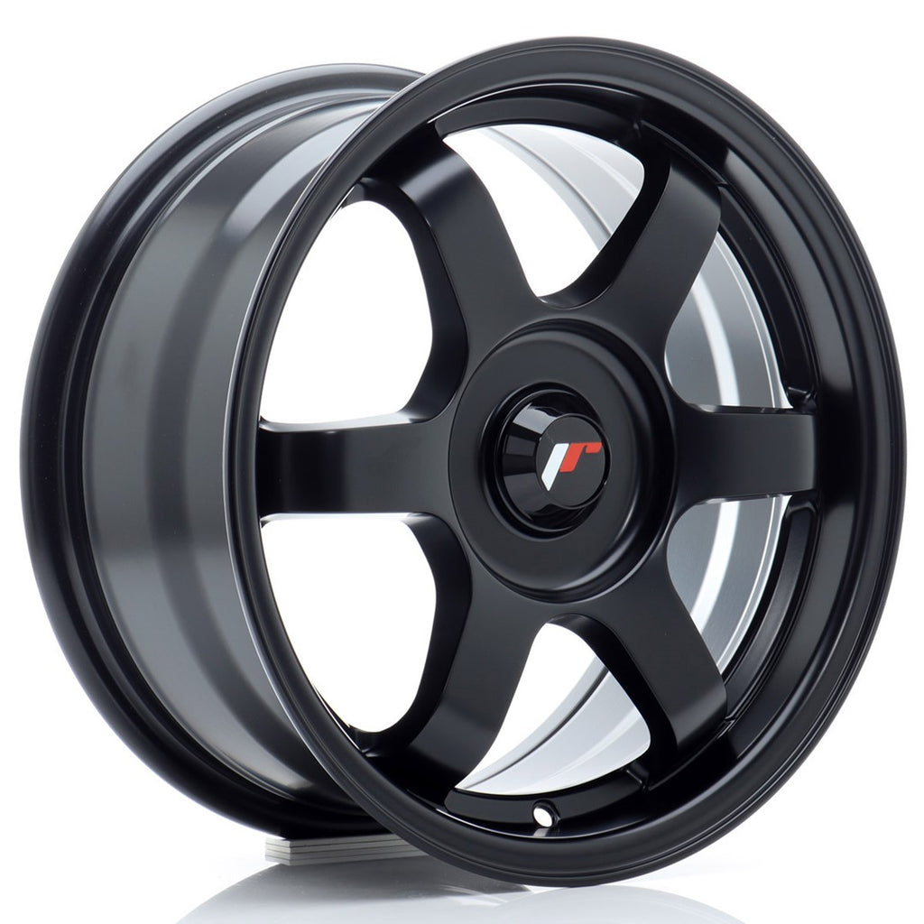 Cerchio in Lega JAPAN RACING JR3 15x7 ET25-42 con foratura su misura Matt Black