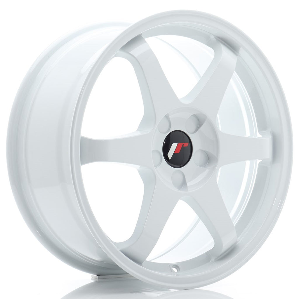 Cerchio in Lega JAPAN RACING JR3 18x8 ET20-45 5H con foratura su misura White