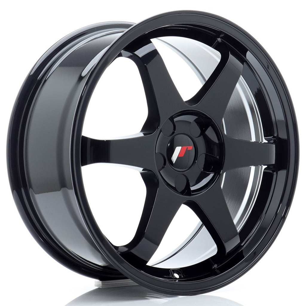 Cerchio in Lega JAPAN RACING JR3 18x8 ET20-45 5H con foratura su misura Gloss Black