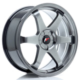 Cerchio in Lega JAPAN RACING JR3 19x8.5 ET20-42 5H con foratura su misura Hyper Black