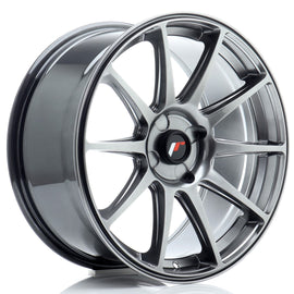 Cerchio in Lega JAPAN RACING JR11 18x8,5 ET20-40 4H con foratura su misura Hyper Black