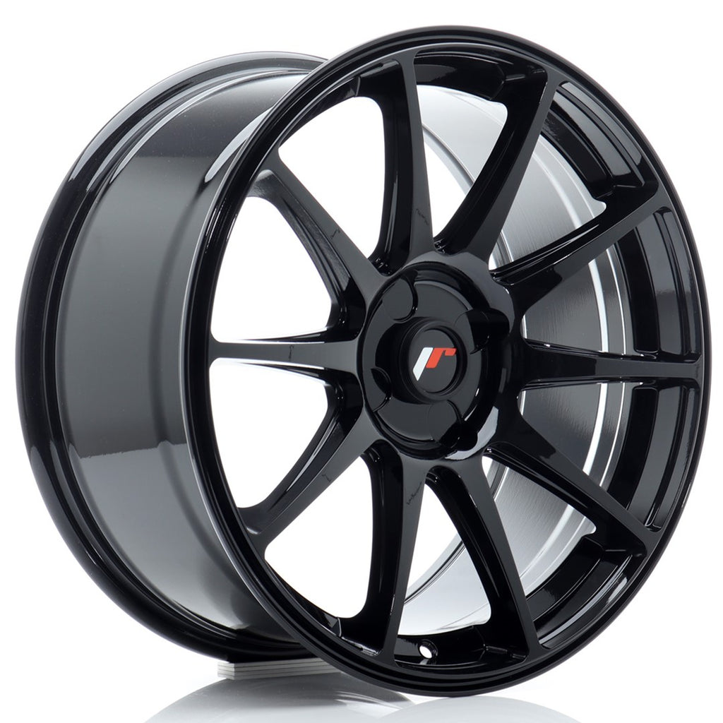 Cerchio in Lega JAPAN RACING JR11 18x8,5 ET20-40 4H con foratura su misura Gloss Black