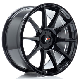 Cerchio in Lega JAPAN RACING JR11 18x8,5 ET20-40 4H con foratura su misura Gloss Black