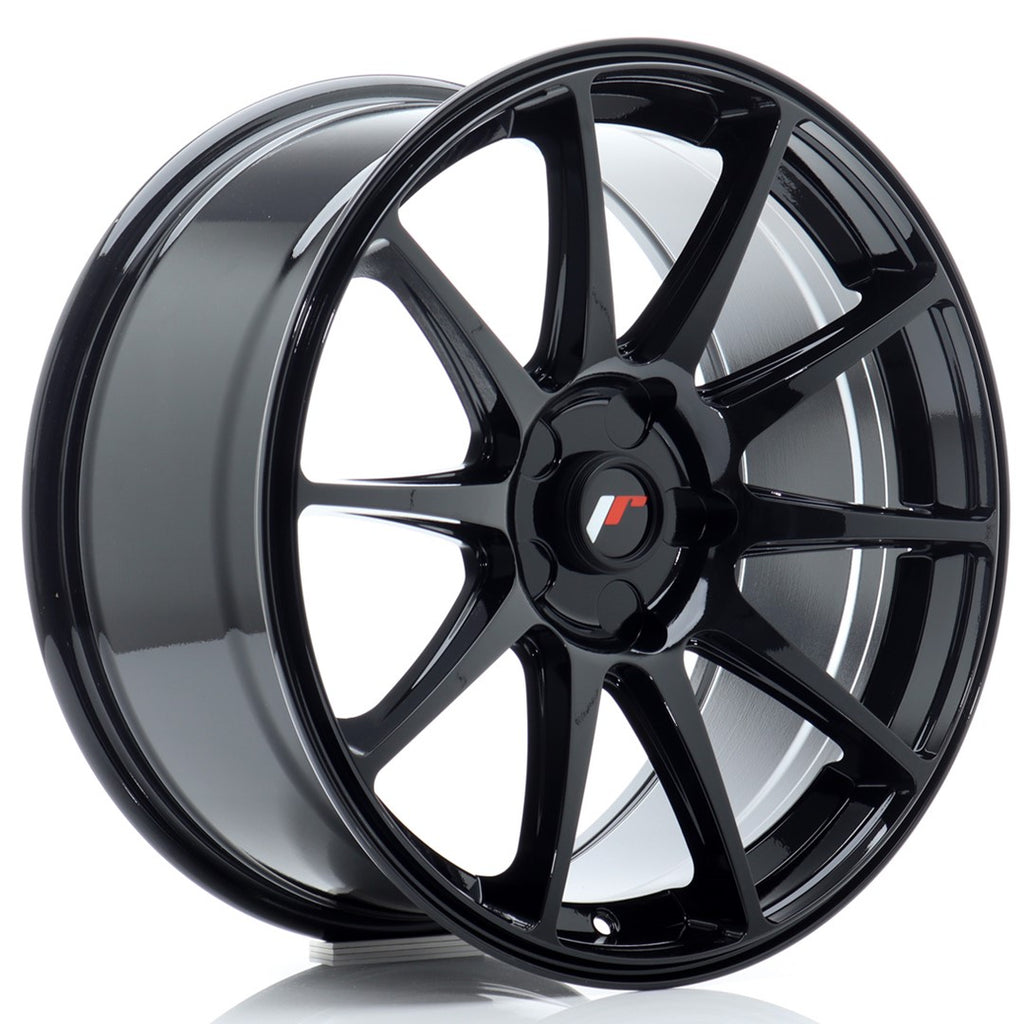 Cerchio in Lega JAPAN RACING JR11 18x8,5 ET20-40 5H con foratura su misura Gloss Black