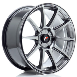 Cerchio in Lega JAPAN RACING JR11 18x8.5 ET20-40 5H con foratura su misura Hyper Black
