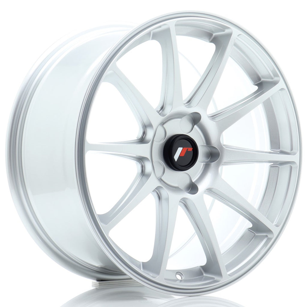 Cerchio in Lega JAPAN RACING JR11 18x8.5 ET20-40 5H con foratura su misura Hyper Silver