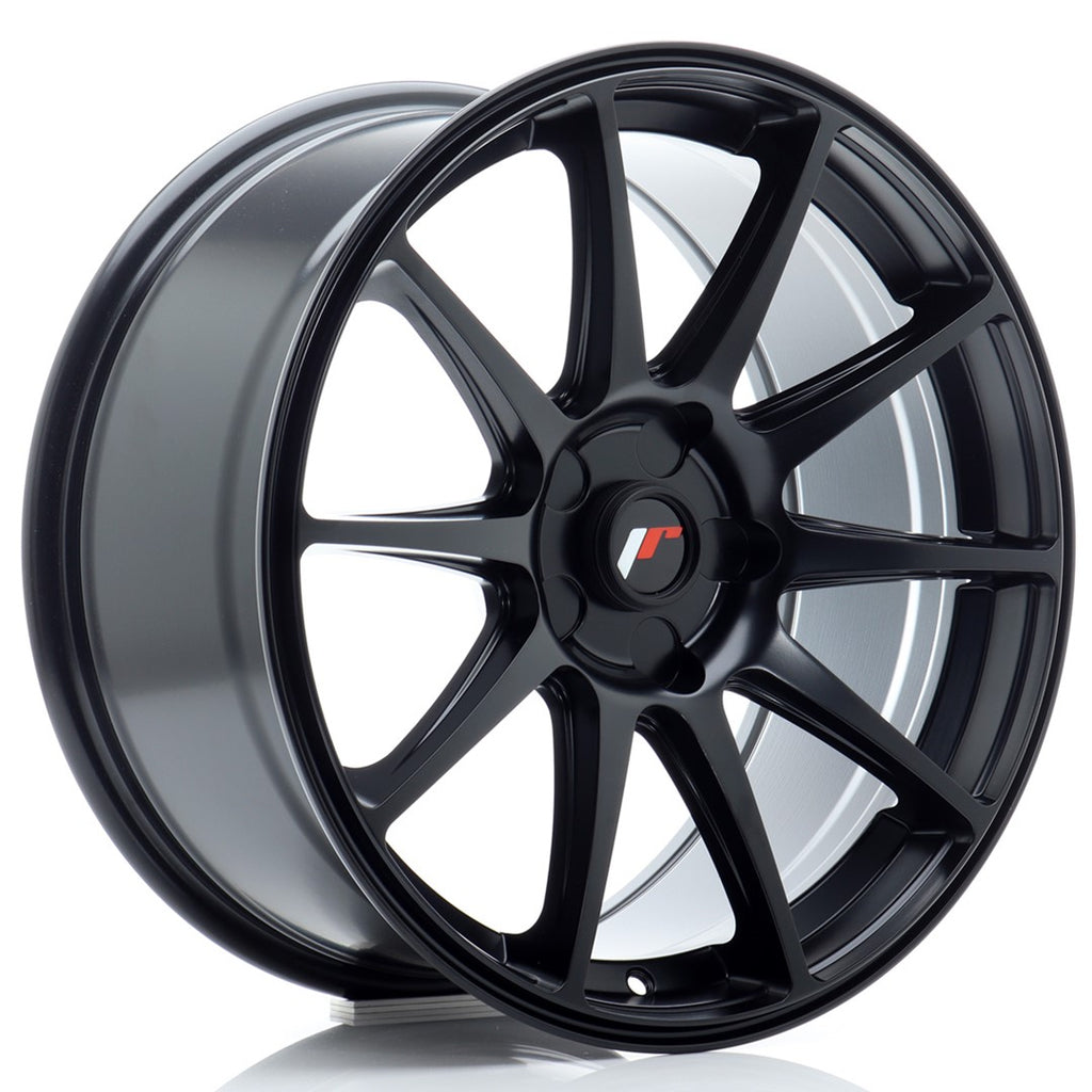 Cerchio in Lega JAPAN RACING JR11 18x8.5 ET20-40 5H con foratura su misura Matt Black