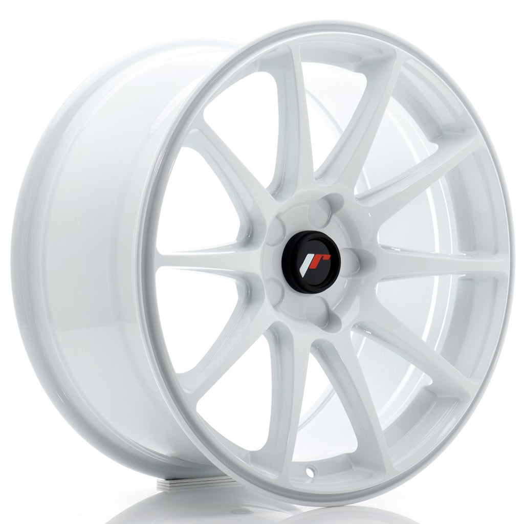 Cerchio in Lega JAPAN RACING JR11 18x8.5 ET20-40 5H con foratura su misura White