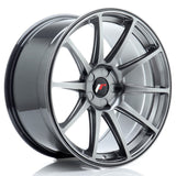 Cerchio in Lega JAPAN RACING JR11 19x9.5 ET15-35 5H con foratura su misura Hyper Black