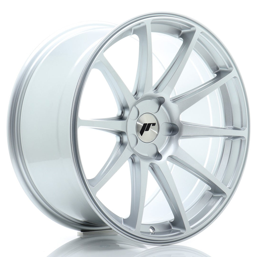 Cerchio in Lega JAPAN RACING JR11 19x9.5 ET15-35 5H con foratura su misura Hyper Silver