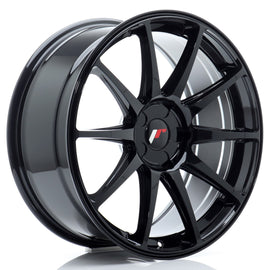 Cerchio in Lega JAPAN RACING JR11 19x8.5 ET20-42 5H con foratura su misura Gloss Black