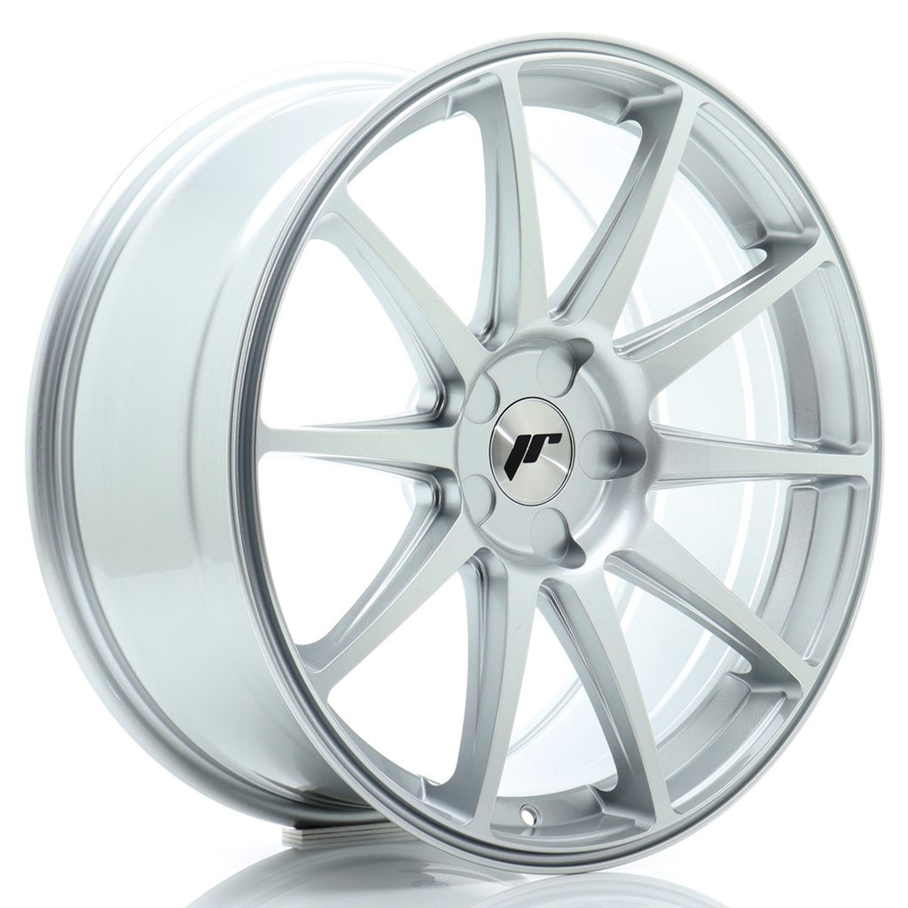 Cerchio in Lega JAPAN RACING JR11 19x8.5 ET20-42 5H con foratura su misura Hyper Silver