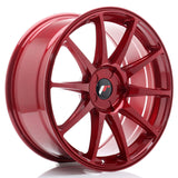 Cerchio in Lega JAPAN RACING JR11 19x8.5 ET20-42 5H con foratura su misura Platinum Red