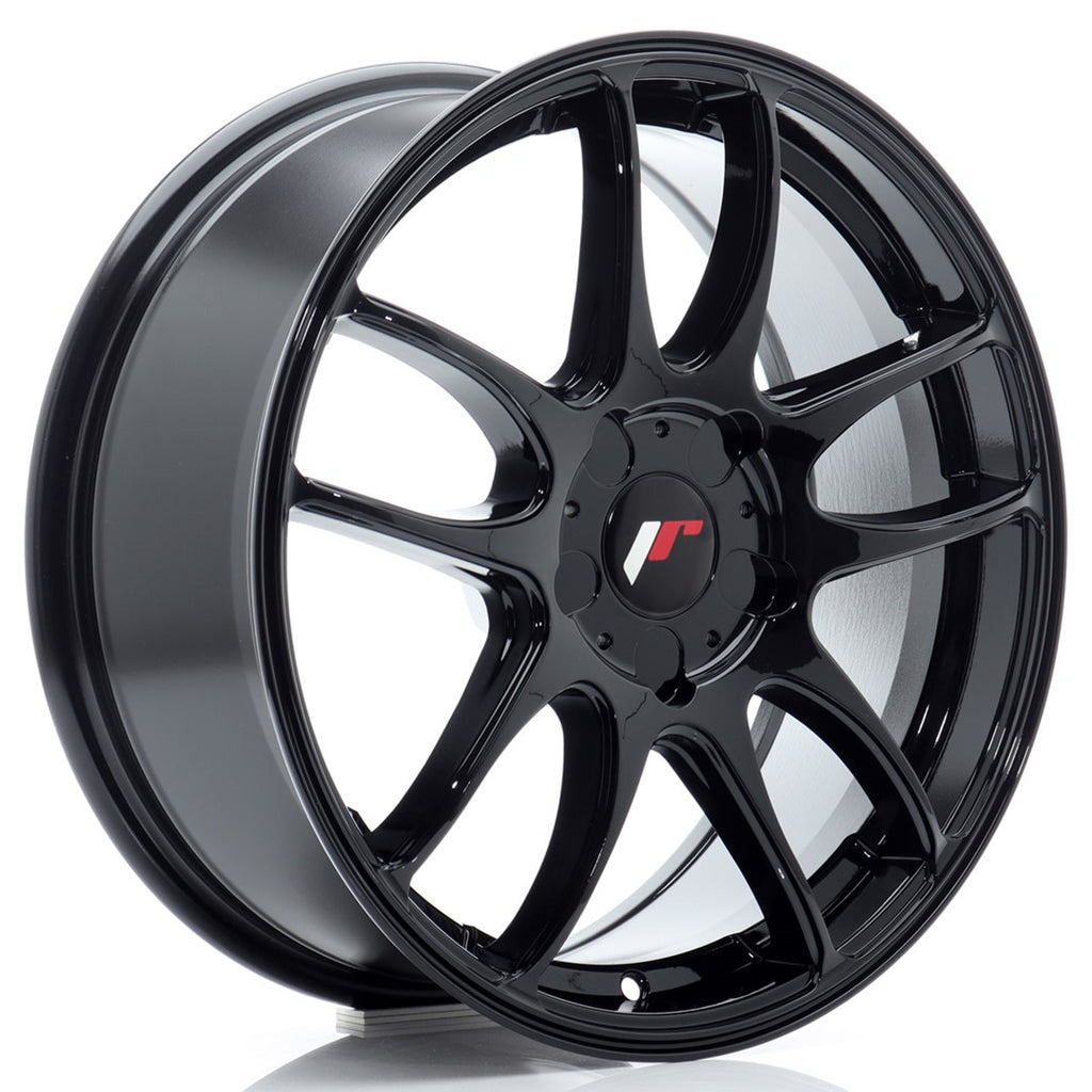 Cerchio in Lega JAPAN RACING JR29 17x7 ET20-48 5H con foratura su misura Gloss Black