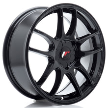 Load image into Gallery viewer, Cerchio in Lega JAPAN RACING JR29 17x7 ET20-48 5H con foratura su misura Gloss Black